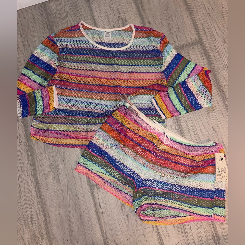 No Boundaries Swim Coverup set NWT